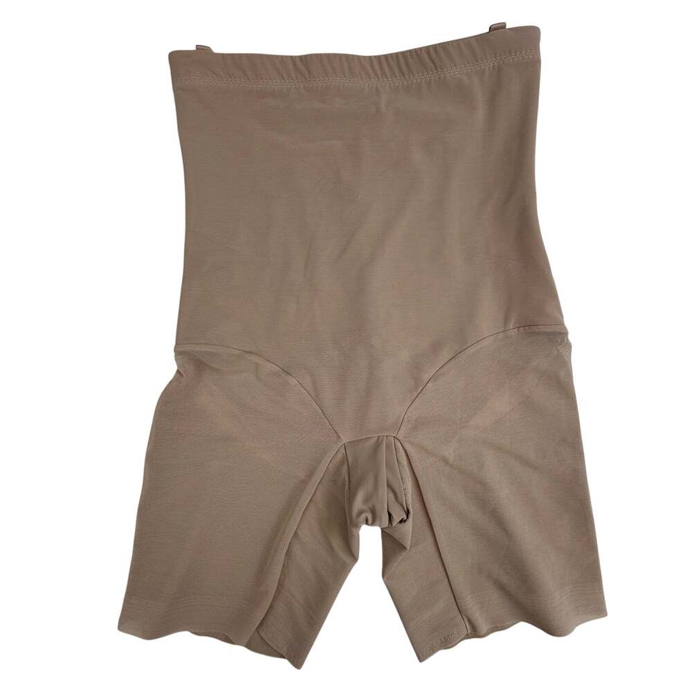Honeylove SuperPower Short XL Sand Nude High Waist Mid Thigh Shapewear